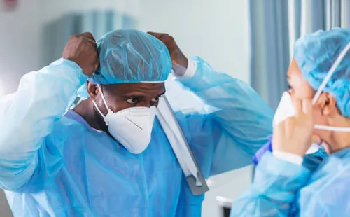 Healthcare safety equipment and protective workplace supplies